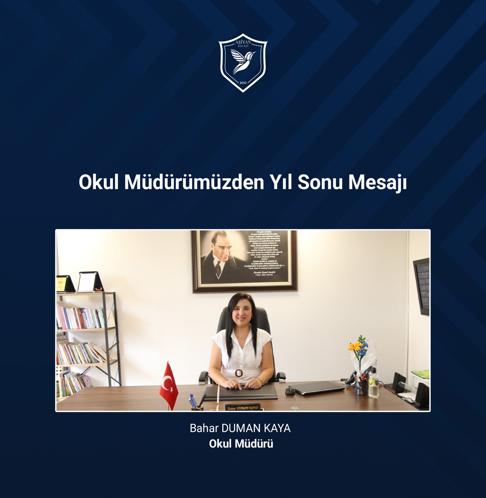 Okul Müdürümüzdem Yıl Sonu Mesajı 2025-2026
